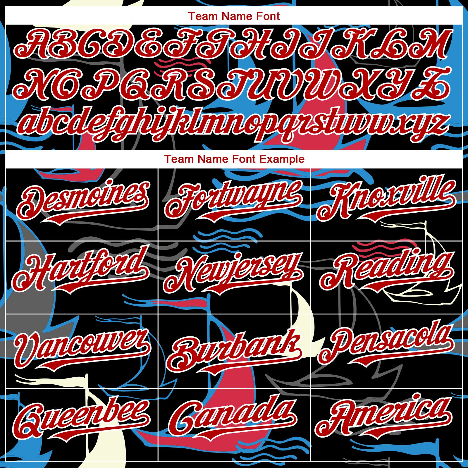 Custom 3D Sailing Boats Baseball Jersey in Black and Red-White Color Design Personalized Black Red-White 3D Sailing Boats - Image 4