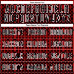 Personalized Abstract Geometric Shapes Soccer Jersey in Black Red-White Color Scheme Personalized Black Red-White Abstract
