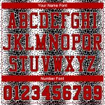 Personalized Animal Fur Print Basketball Jersey - Black Red-White Round Neck Sublimation Suit Personalized Black Red-White