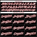Personalized Authentic Baseball Jersey - Black Red White Custom Sports Apparel Personalized Black Red-White Authentic Baseball