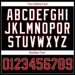 Personalized Authentic Baseball Jersey - Black Red White Custom Sports Apparel Personalized Black Red-White Authentic Baseball