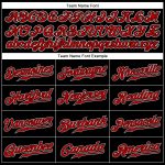 Custom Black Red-White Authentic Baseball Jersey with Personalized Name and Number - Sleeveless Team Apparel Personalized