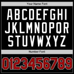 Personalized Authentic Baseball Jersey - Black Red White Throwback Style Personalized Black Red-White Authentic Throwback