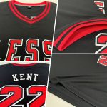 Custom Name Number Personalized Black Red White Baseball Jersey Shirt Authentic Throwback Rib-Knit Personalized Black Red-White