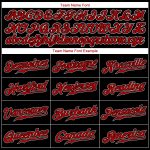 Personalized Black Red White Baseball Jersey for Men and Women - Custom Sports Jersey 3 Personalized Black Red-White Baseball
