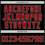 Custom Red and White Baseball Jersey with Name 32 - Personalized Sports Apparel Personalized Black Red-White Baseball Jersey