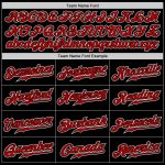 Custom Red and White Baseball Jersey with Name 32 - Personalized Sports Apparel Personalized Black Red-White Baseball Jersey