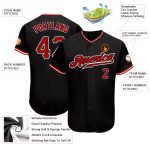 Custom Red and White Baseball Jersey with Name 32 - Personalized Sports Apparel Personalized Black Red-White Baseball Jersey
