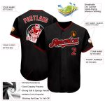 Custom Black Red-White Baseball Jersey for Men Women Kids - Personalized Design, Size 36 Personalized Black Red-White Baseball