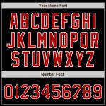 Custom Black Red-White Baseball Jersey for Men and Women - Personalized Sports Apparel Personalized Black Red-White Baseball
