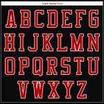 Personalized Bomber Varsity Letterman Jacket Black Red White Full-Snap 3 Personalized Black Red-White Bomber Full-Snap Varsity