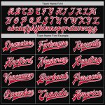 Custom Varsity Letterman Bomber Jacket Black Red White Full-Snap Design Personalized Black Red-White Bomber Full-Snap Varsity