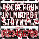 Personalized Christmas 3D Performance T-Shirt in Black Red-White for Men and Women Personalized Black Red-White Christmas