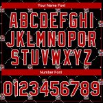 Personalized Christmas Dog Jacket Santa Claus Costume 3D Bomber Full-Snap Varsity Letterman in Black Red-White Personalized