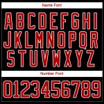 Personalized Santa Claus 3D Hockey Jersey - Black Red White Lace Neck Design for Christmas 4 Personalized Black Red-White