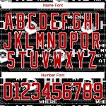 Personalized Christmas Santa Claus 3D Hockey Lace Neck Jersey - Black Red White 47 Personalized Black Red-White Christmas