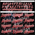 Custom Eagle 3D Pattern Bomber Jacket with American Flag - Personalized Black Red-White Varsity Letterman with Name and Number