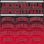 Personalized Basketball Jersey - Black Red-White Fade Design, Custom Style Personalized Black Red-White Fade Fashion Basketball