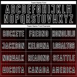 Custom Name Number Sublimation Soccer Jersey - Personalized Black Red White Geometric Lines Team Uniform Personalized Black