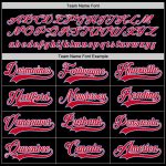 Personalized Black Red White Hockey Jersey for Men Women Kids - Custom Team Apparel Personalized Black Red-White Hockey Jersey