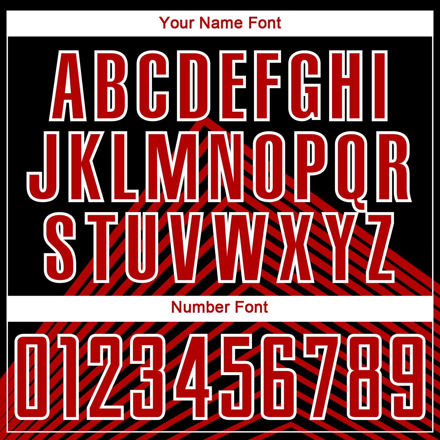 Personalized Soccer Uniform Jersey in Black Red-White Lines - Custom Design 4 Personalized Black Red-White Lines Sublimation - Image 6