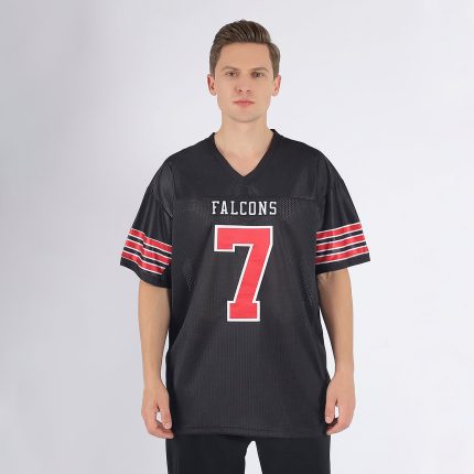 Custom Personalized Black Red White Mesh Football Jersey Authentic Personalized Black Red-White Mesh Authentic Football Jersey