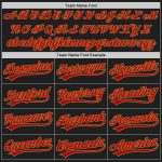 Personalized Fashion Baseball Jersey in Black Red White and Old Gold Personalized Black Red White-Old Gold Split Fashion