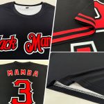 Personalized Performance T-Shirt in Black Red-White for Men and Women Personalized Black Red-White Performance T-Shirt 2
