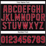 Personalized Performance T-Shirt in Black, Red, and White - Customizable Sports Wear Personalized Black Red-White Performance