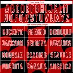 Custom Personalized Soccer Jersey with Name and Number, Black Red-White Plaid Sublimation Uniform Personalized Black Red-White