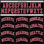 Personalized Basketball Jersey for Men | Black Red-White Round Neck Rib-Knit Design Personalized Black Red-White Round Neck