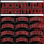 Personalized Basketball Jersey Suit - Black Red White Round Neck Sublimation Personalized Black Red-White Round Neck Sublimation