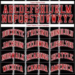 Personalized Black Red White Basketball Jersey Sublimation Round Neck Suit 48 Personalized Black Red-White Round Neck Sublimation