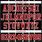 Personalized Black Red White Basketball Jersey Sublimation Round Neck Suit 48 Personalized Black Red-White Round Neck Sublimation