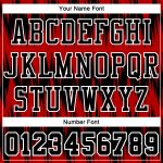 Personalized Round Neck Basketball Jersey, Black Red-White Sublimation Suit, Size 49 Personalized Black Red-White Round Neck