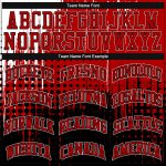Personalized Basketball Jersey 5 - Black White Red Round Neck Sublimation Suit Personalized Black Red-White Round Neck Sublimation