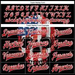 Personalized Skull American Flag 3D Bomber Varsity Letterman Jacket - Black Red & White Personalized Black Red-White Skull