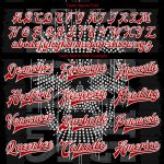 Personalized Skull 3D Bomber Jacket in Black Red-White | Stylish Full-Snap Varsity Letterman Jacket Personalized Black Red-White