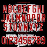 Personalized Skull 3D Bomber Varsity Jacket | Black Red-White Full-Snap Letterman Jacket 5 Personalized Black Red-White Skull
