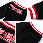 Custom Name and Number Black Red-White Sports Pants for Team Wear Personalized Black Red-White Sports Pants Team Custom Name
