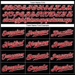 Custom Name and Number Black Red-White Sports Pants for Team Wear Personalized Black Red-White Sports Pants Team Custom Name