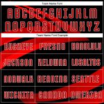 Personalized Soccer Uniform Jersey - Black Red-White Sublimation Design, Size 50 Personalized Black Red-White Sublimation