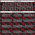 Personalized Soccer Uniform Jersey - Black Red White Sublimation, Size 53 Personalized Black Red-White Sublimation Soccer