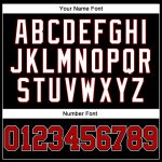 Personalized Basketball Jersey Black Red White Throwback 37 - Custom Athletic Apparel Personalized Black Red-White Throwback