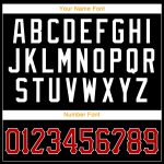 Personalized Basketball Jersey Throwback Black Red White 39 Size Personalized Black Red-White Throwback Basketball Jersey
