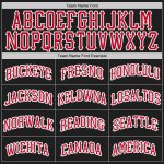Personalized Throwback Basketball Jersey in Black Red-White, Size 4 Personalized Black Red-White Throwback Basketball Jersey