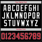 Personalized Black Red-White Baseball Jersey Shirt - Throwback Rib-Knit Style 2 Personalized Black Red-White Throwback Rib-Knit