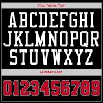 Personalized Baseball Jersey Shirt Black Red White Throwback Rib-Knit for Men and Women Personalized Black Red-White Throwback