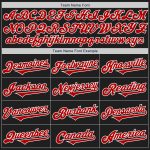 Personalized Black and Red White Two Tone Baseball Jersey for Men and Women Personalized Black Red-White Two Tone Baseball