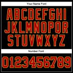Custom Name & Number Personalized Black Red Yellow Mesh Authentic Football Jersey Personalized Black Red-Yellow Mesh Authentic